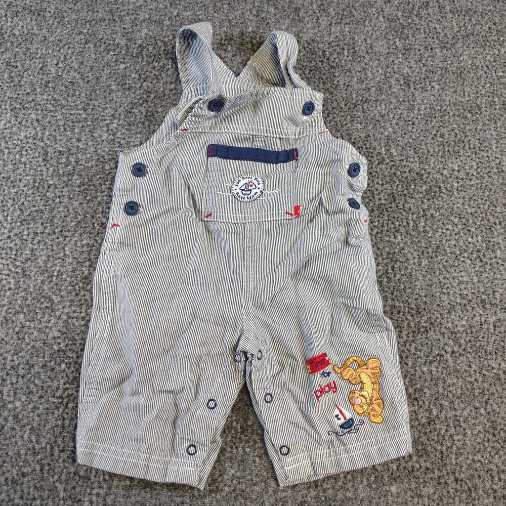 Vtg Y2K Tigger‎ Disney Pooh Overalls 0/3 months